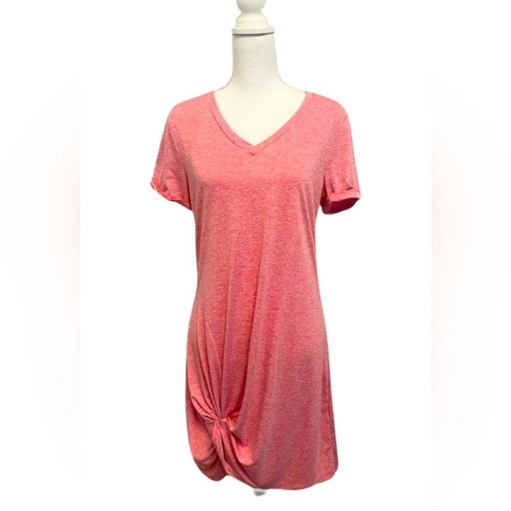 NWOT Pink T-shirt Dress with Tie Detail Small